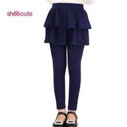 Trousers SheeCute Arrival Spring Autumn girls leggings Girls Skirt-pants Cake skirt girl baby pants kids 3-11Y Q2306 221102