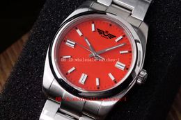 KRF Watch Unisex Luminous 36mm 126000 Red Dial CAL.3230 Automatic Mechanical 904L Eta Women's Watch Mens Midsize Ladies Watches Wristwatches