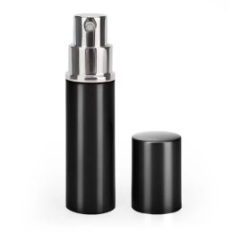 Refill Bottle Black Colour 5ml 10ml Empty Bottles Mini Portable Refillable Perfume Atomizer Spray Container 5cc 10cc Cosmetic Bottles Support Logo Customised