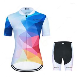 Racing Define Summer Cycling Cycling Women Women Short Manve Mtb Bike Roupas Mountian Road Bicycle Suit Pro Team Clothes ROPA Ciclismo