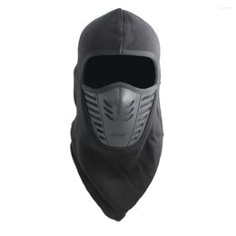 Motorcycle Helmets Practical Winter Outdoor Riding Hooded Hat Thickened Fleece Face Protection Warm And Windproof Hood Mask