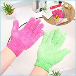 Bath Brushes Sponges Scrubbers Skin Bath Shower Wash Cloth Scrubber Back Scrub Exfoliating Body Mas Sponge Gloves Moisturizing Sp Dhzx4