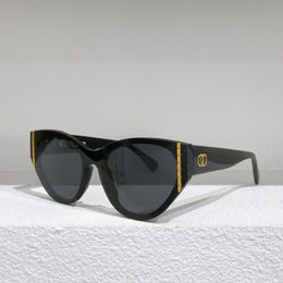 Designer Men women Gold Black Cat Eye Sunglasses 6054 stylish sunglasses UV400 glasses quality luxury unique design frame UV protection personality