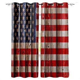 Curtain Flag Of The United States Room Curtains Large Window Rod Indoor Fabric Decor Kids And Drapes