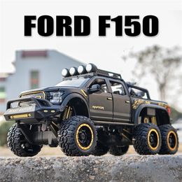 Diecast Model car 1/28 Ford Raptor F150 Pickup Alloy Diecasts Toy Metal Modified Off-Road Vehicles Simulation Kids Gift 221103