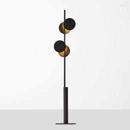 Floor Lamps Modern LED Lamp Nordic Simple Vertical Black Is Used For Decorative Lighting In Living Room Bedroom And Study