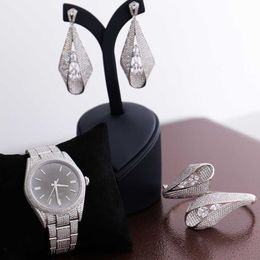 Wristwatch bling manufacturers custom band men synthetic luxury vvs set VVS1 diamond watch3ZSV