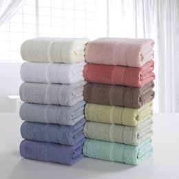 Cotton plain Colour adult bath Towel wash face Towels Solid Colours Thickened soft water uptake washcloth T9I002153