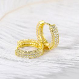 Hoop Earrings Small For Women Hiphop Out Zircon Fashion Piercing Cartilage Ear Jewelry 2022 Trend Girl Gift Wholesale OHE033