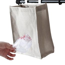 Storage Bags Grocery Bag Holder For Garbage Waterproof And Dispenser Wall Mounted