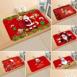 Christmas Decorations Christmas Decorations Santa Claus Mat Outdoor Carpet Merry Decor For Home Ornaments Navidad Xmas New Year Gift Dhsed