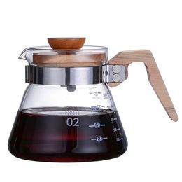 Coffee Pots V60 Pour Over Glass Pot Dripper Server Maker Kettle Brewer Barista Percolator