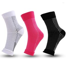 Men's Socks Dot Solid Colour Anti Fatigue Compression Foot Sleeve Elasticity Sweat Absorption Ankle Protector Mens