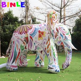 Inflatable Bouncers custom made LED inflatable elephant airblowing style outdoor decoration Colourful giant large animal balloon for advertising
