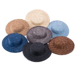 Wide Brim Hats Bucket Lawliet 1pcs Mini Top Maize Straw Craft Making Fascinator Millinery Supplies Summer Sun Custom A224 221103