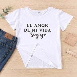 Fashion T-shirts Spanish Camiseta Mujer T Shirts Short Sleeve Casual Shirt Women