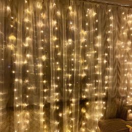 Strings 3x1/3x3/2x2m LED Icicle String Lights Christmas Fairy Garland Outdoor Home For Wedding/Party/Curtain/Garden Decoration