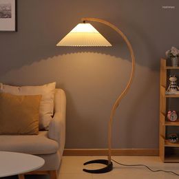 Floor Lamps Nordic Reading Kids Lamp Industrial Tripod Modern Wood Feather