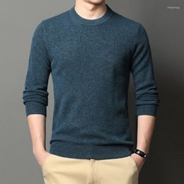 Men's Sweaters 2022 Autumn Winter Men Wool Sweater Cashmere Knitted Jumpers 13Colors Long Sleeve O-neck Pullovers