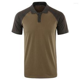 Men's T Shirts 2022 Men's Casual Short-sleeved Stitching Button Shirt Fashionable And Comfortable Plus Size Saving Wind
