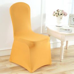 Chair Covers 10pcs Cover Wedding Decoration Elastic Sofa Seat Back Decor Stool Cushion Office Dining Room Gaming Computer El Camping