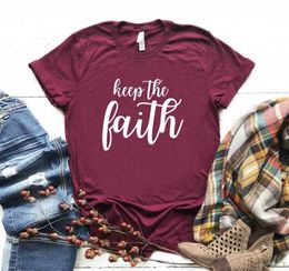 Keep The Faith Women Casual Funny T Shirt For Lady Girl Top Tee Hipster Drop Ship