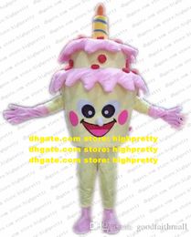 Birthday Cake Mascot Costume Adult Cartoon Character Outfit Suit Anniversary Of The Activity Pedestrian Street zz7918