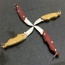 Hurtownia mini składana nóż kieszonkowy kompaktowy użyteczność i wielofunkcyjne ze stali nierdzewnej składane noże owocowe koperty otwieracz do kluczy Blak wlly935