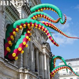 Inflatable Bouncers 3mH Customised Urban-Art outdoor green giant inflatable octopus tentacle inkfish feet for halloween decoration&party decorations toys sports