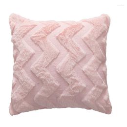 Pillow Wavy Pattern Pillows Case Sofa Living Room Back Soft Solid Color Cover Home Decor The Plaid Throw