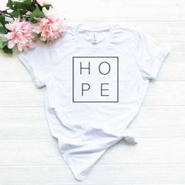 Hope Print Women Womens T Shirts T-shirt Casual Hipster Funny For Lady Yong Girl