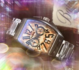 Top Model color dial quartz Watch Men President Male Retro Big Calendar Arabic digital timing run second Popular Super Business Fine Wristwatches Gifts reloj de lujo
