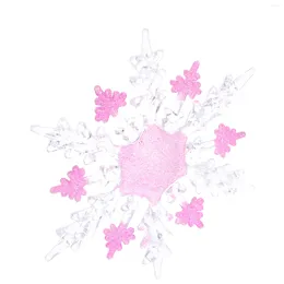 Christmas Decorations Snowflake Ornaments Tree Hanging Acrylicpendant Decor Clear Chrismas Chrismast Trees White Artificial