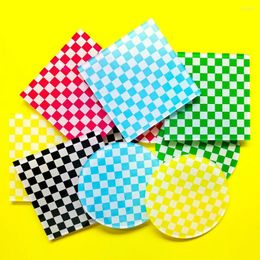 Table Mats Acrylic Checkerboard Mug Placemat Waterproof Heat Insulation Bowl Pad Milk Coffee Water Cup Mat Colour Cafe Vintage Decor