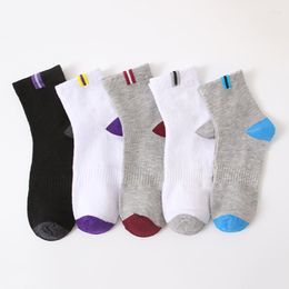 Men's Socks Men's Casual Soft Breathable Cotton Ankle Sports Short Mens Boys Comfortable Durable Long Tube Quality 5Pairs