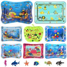 Play Mats Baby Water Mat Inflatable Cushion Infant Tummy Time mat Toddler For Early Education Fun Activity Kids Centre 221103