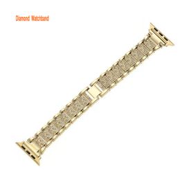 Luxury Diamind Watch Band Women straps Compatible with Apple Watch 41mm 45mm 42mm 44mm 40mm 38mm Metal stainless steel Watchband suitable for iWatch 8/7/6/5/4/3/2/1/SE