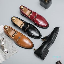 Men Shoes Dress Shoes New Loafers Solid Color Fashion Business Casual Wedding Party