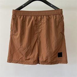 2024 Mens Casual Metal Stone Shorts Relaxed Multi Color Pocket Drawstring Nylon Sport Short Pant for Men