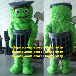 Sesame Street Oscar The Grouch Mascot Costume Adult Cartoon Character Festivals And Holidays Competitive Products zz7827