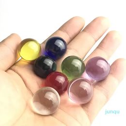 20mm Terp Slurper Marbles Carb Cap Insert Pipe with Colorfull Natural Clear Glass Coloured Ball Beads Caps for Quartz Banger