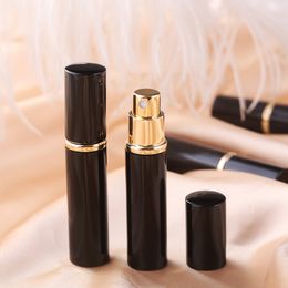 Refill Bottle Black Colour 5ml 10ml Empty Bottles Mini Portable Refillable Perfume Atomizer Spray Container Cosmetic Bottles Support Logo Customised