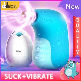 Sex toy Electric massagers Vibrating spear NXY Vibrators Leten Wireless Charge Sucking Vibrator Clit Nipple Stimulators Female Masturbators Sucker T9R6