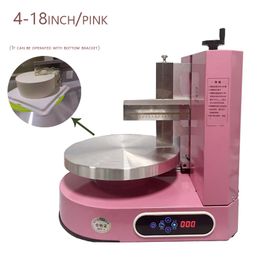 Automatic Kitchen Birthday Cake Smoothing Machine Cake Plastering Cream Layer Filling Maker