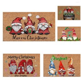 Christmas Decorations Bedroom Entrance Door Mat Home Floor Decoration Bathroom Anti-slip Carpet Cartoon Cute Santa Claus Gift