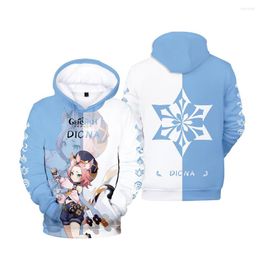 Men's Hoodies Suitable Kids Hooded 3D Genshin Impact Men Women Sweatshirts Printed DICNA Game Boys Girls Hip Hop Pullovers Outwear