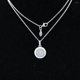 Chains Girl Birthday Gift Fit Lady Jewelry Signature Pendant Necklace Crystals Clear CZ