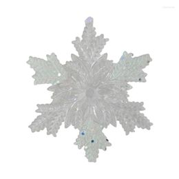 Christmas Decorations Glitter Snowflake Ornaments Snowflakes 1Pc Large White For And Winter Themed