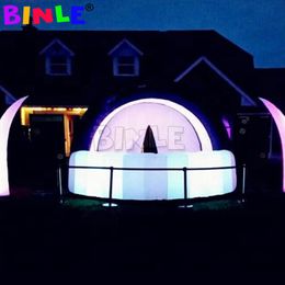 Inflatable Bouncers Outdoor Led Lighting Inflatable Cocktail BarDringkings Serving Counterdome tent For Night Club Party Decoration