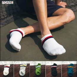 Men's Socks 20PCS 10 Pairs Spring Summer Men's Elastic Invisible Boat Cotton Striped Plus Size Xxxl Men Low Cut